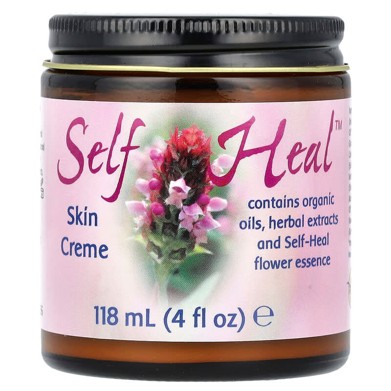 Flower Essence Self Heal Renewing And Soothing Skin Creme Jar, 4 Oz